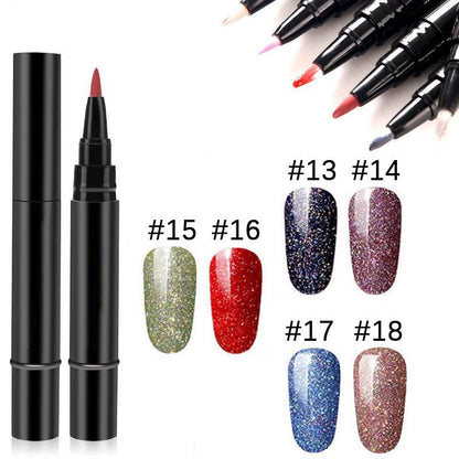 PrecisoNail™ | DIY-nagellackset 💅 18 färger gelpennor + gratis mini-UV-lampa 💡