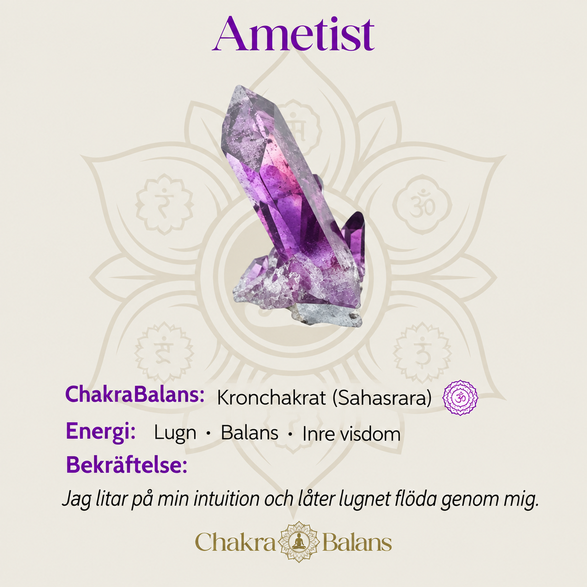 ChakraBalans™ | Skydda din energi hela dagen med 7 kraftfulla stenar