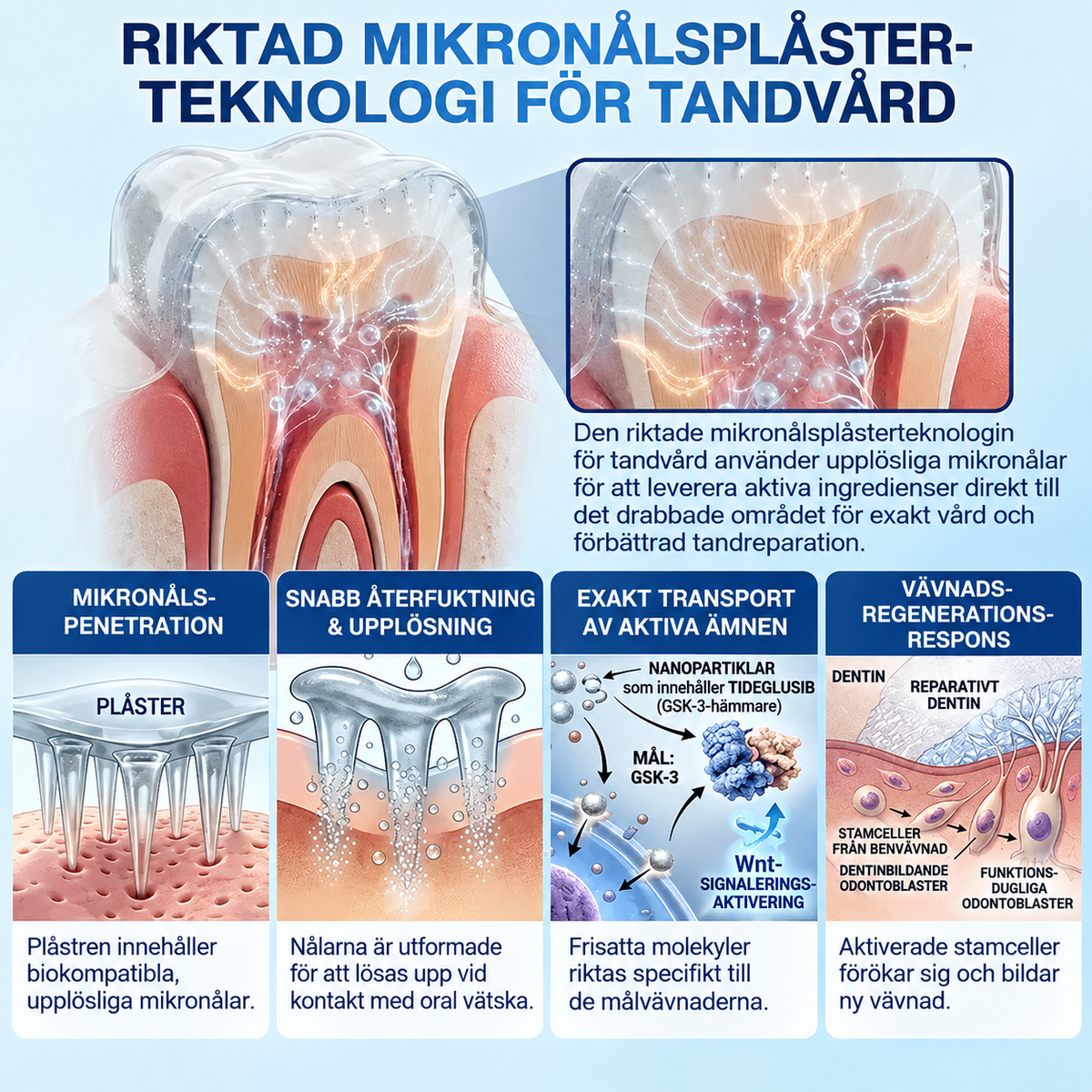 TandPlåster™ | Snabblösligt mikroplåster för tänder & tandkött