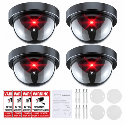 TryggCam™ | Realistisk attrappkamera med blinkande LED