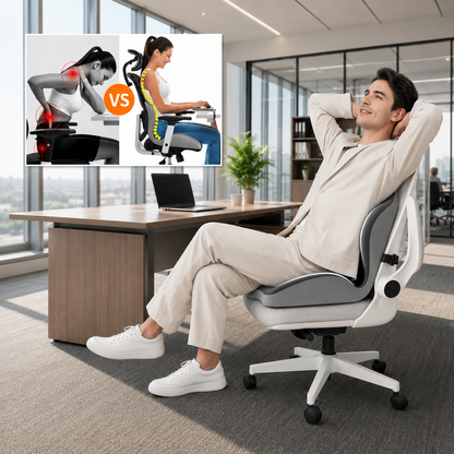 RyggFix® | Ergonomisk L-kudde mot ryggsmärta